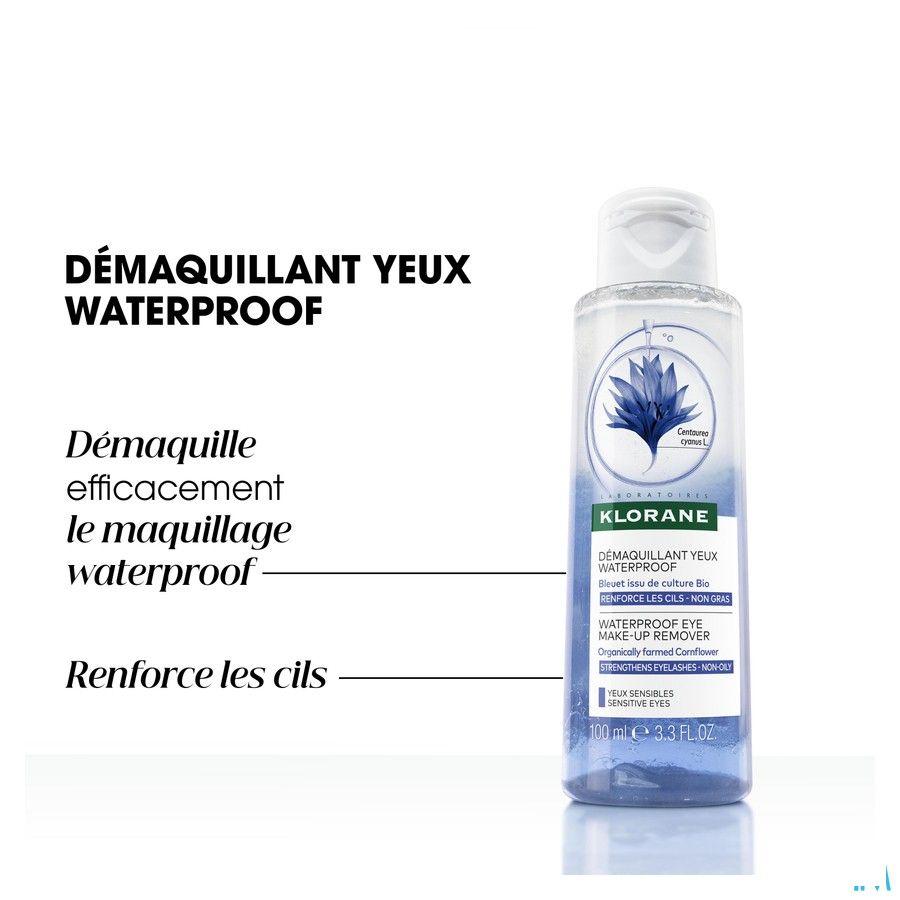 Klorane Bleuet Demaquillant Waterproof Flacon 100 ml