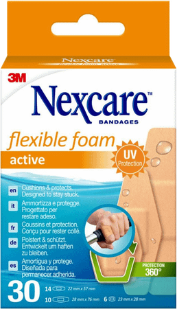 Nexcare 3M Flexible Foam Active Ha Pleist.Gesn. 30  -  3M