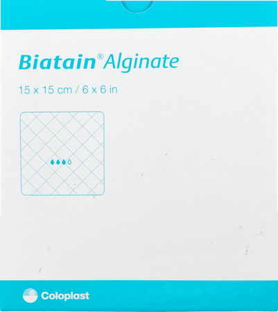 Biatain Alginate 15cmx15cm 10 3715  -  Coloplast