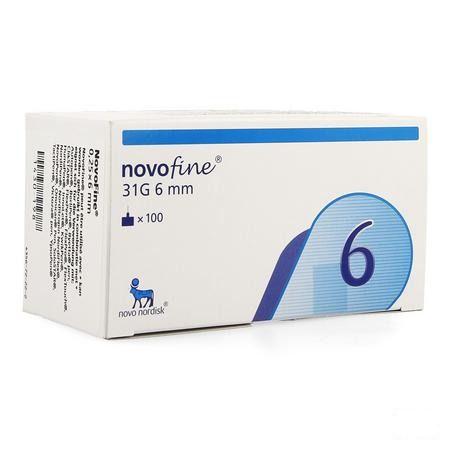 Novofine Ster Naald 6mm/31 gr 100 St