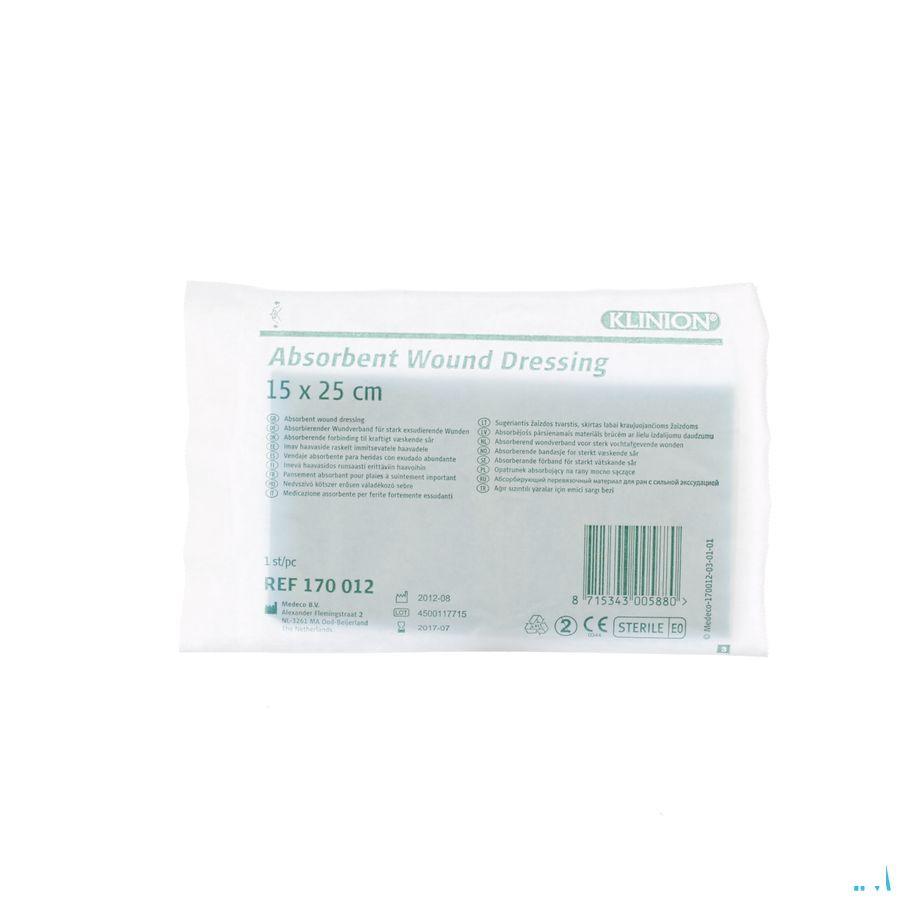 Klinion Absorberend Verband 15X25cm S 1 4170012