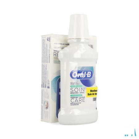 Oral-B Tp Gum&Enam.Rep.White 2X75ml+Mondwater 250ml