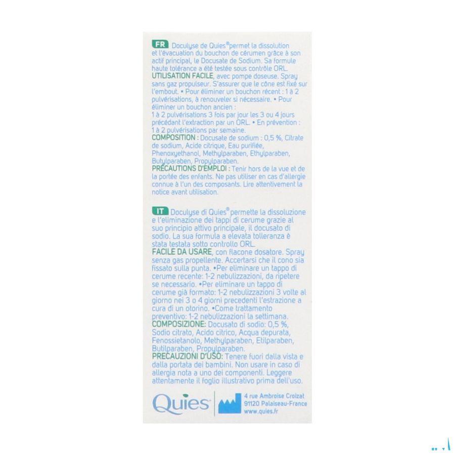 Quies Doculyse Tegen Proppen Oorsmeer Spray 30 ml  -  Quies