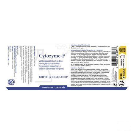 Biotics Cytozyme-F 60 tabletten  -  Energetica Natura