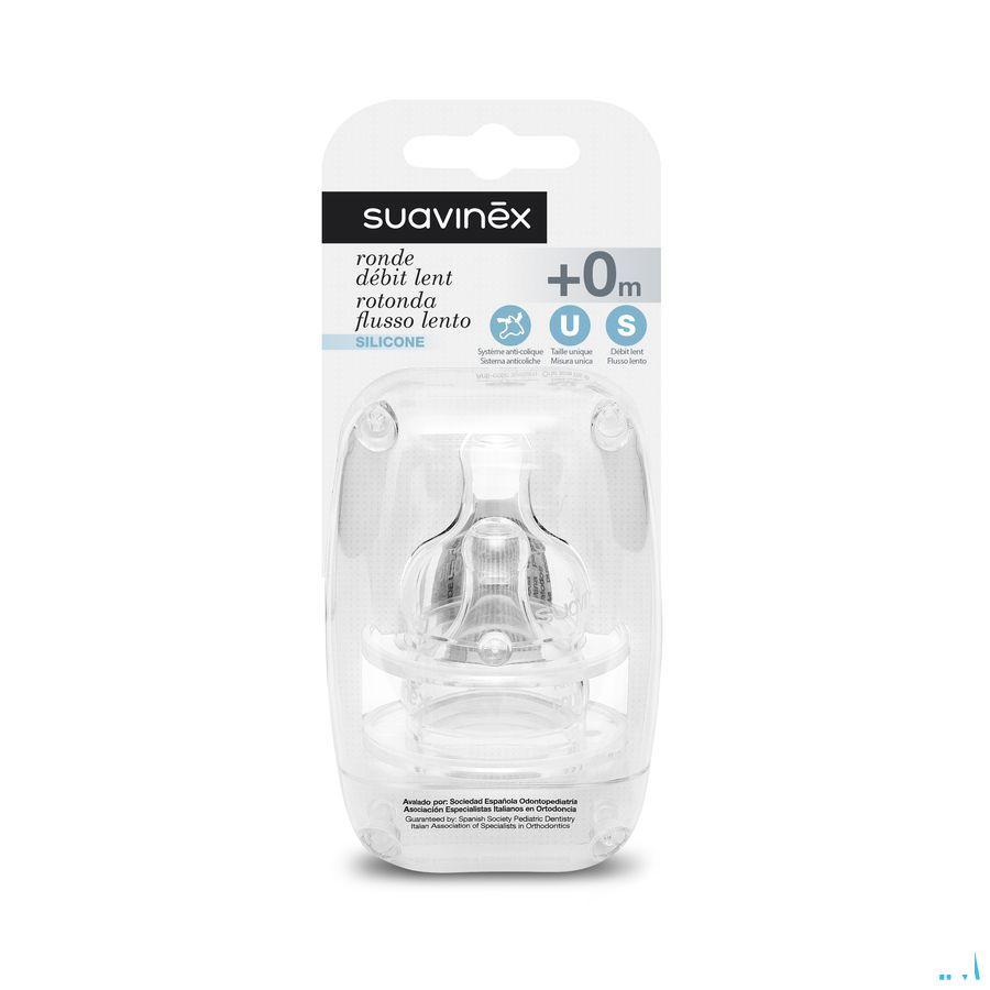 Suavinex Teets Zuigspeen Silic. Rond + 0m Sf 2