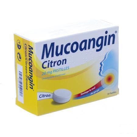 Mucoangin Citroen Zuigtabletten 30x20 mg