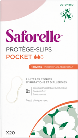 Saforelle Coton Protect Inlegkruisjes Pocket 20