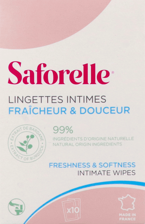 Saforelle Lingettes Flushable 10