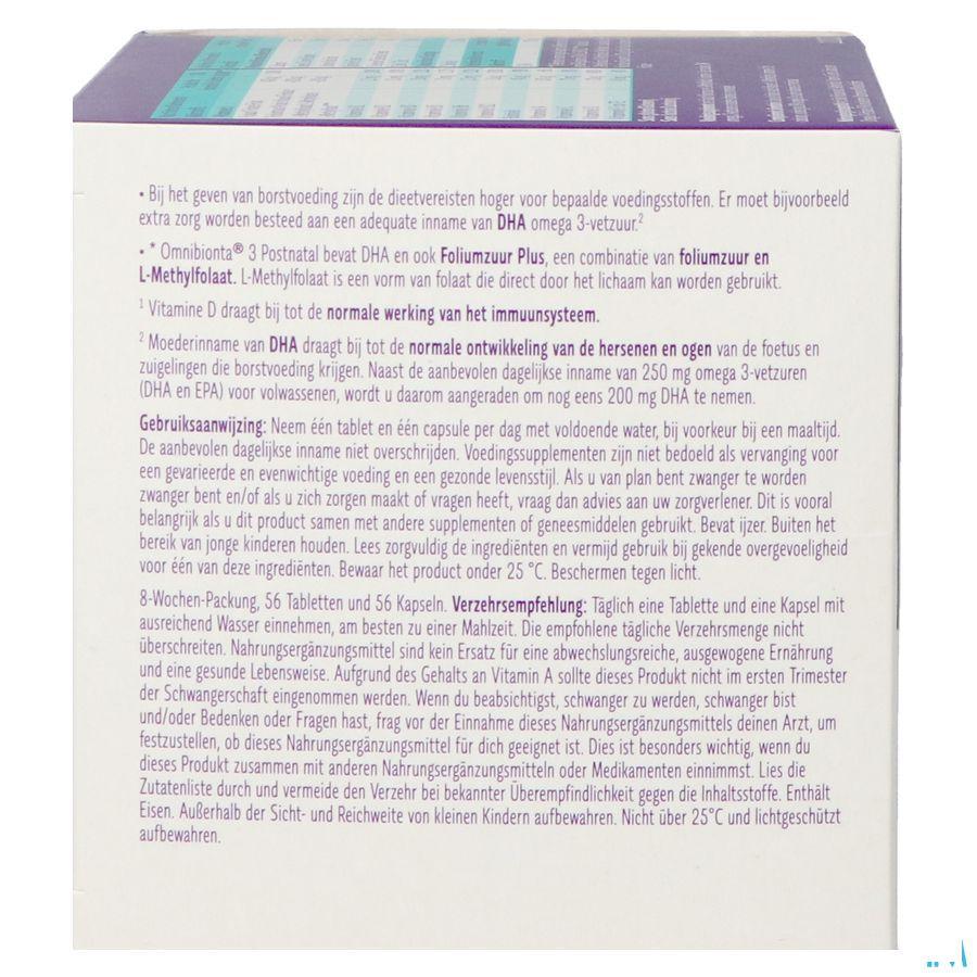 Omnibionta Postnatal 3 Borstv.8Wek Tabl 56+Caps 56