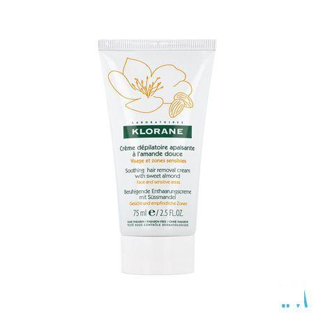 Klorane Ontharingscreme Gelaat-gev Zones Tube 75 ml