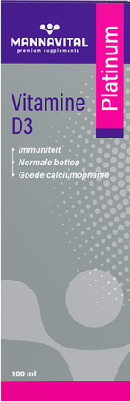 Mannavital Vitamine D3 Platinum Druppels 100 ml