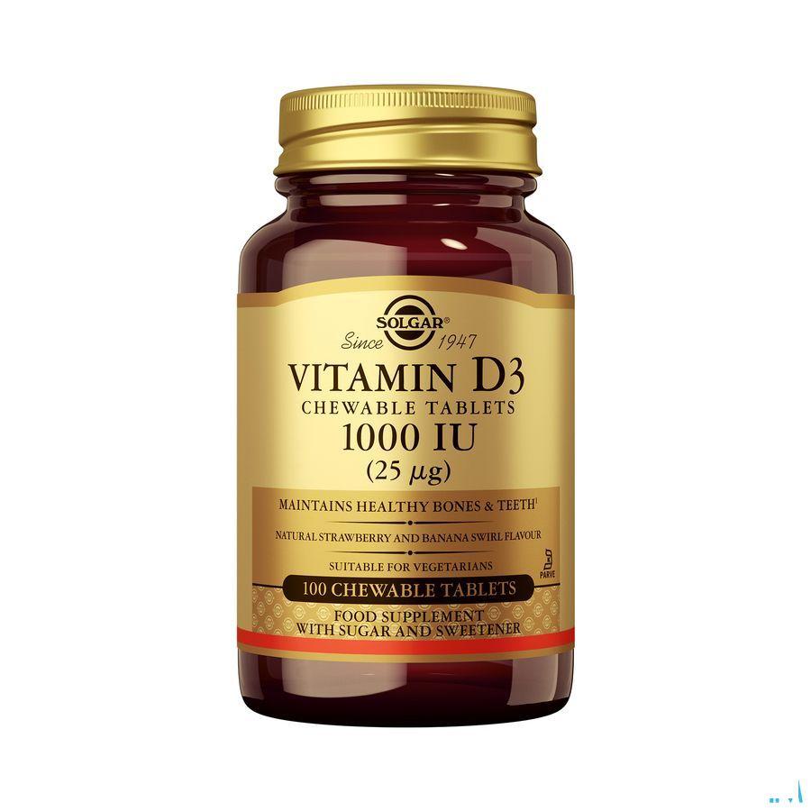 Solgar Vitamin D 3 1000iu Kauwtabletten 100  -  Solgar Vitamins