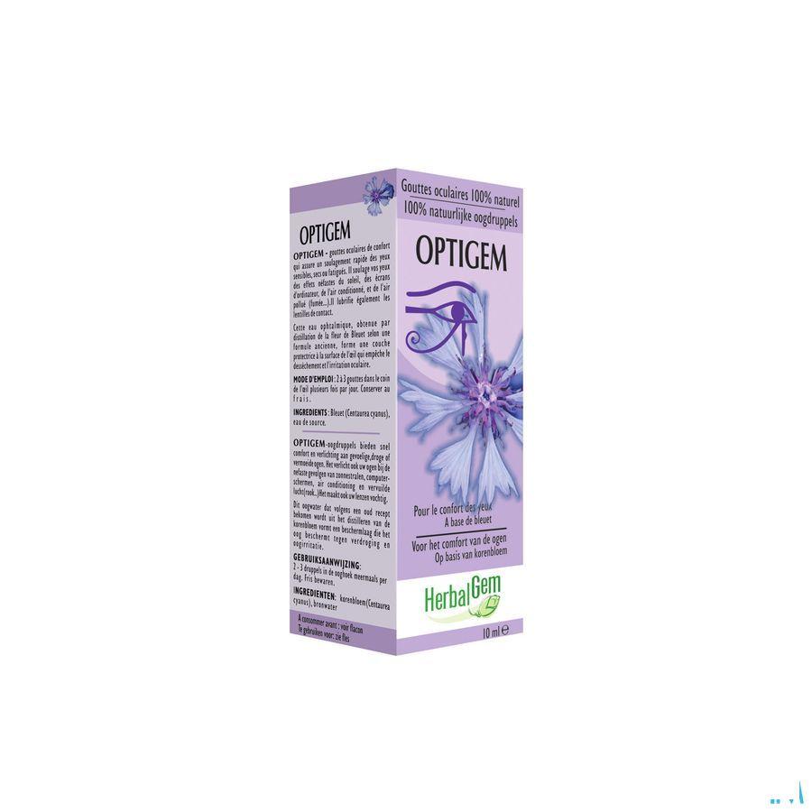 Herbalgem Optigem Collyre Gouttes 10 ml  -  Herbalgem