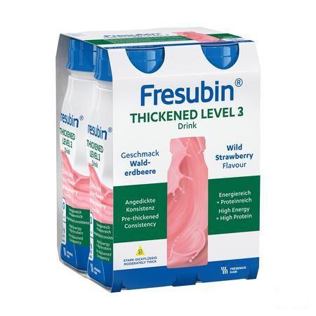 Fresubin Thickened Level 3 Drink Fraise 4X200 ml