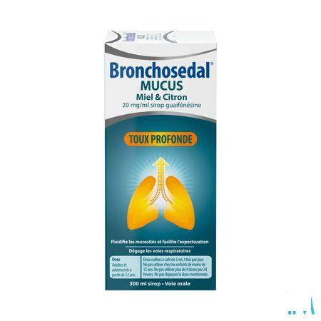 Bronchosedal Mucus Honing Citroen 300 ml 20 mg/ml