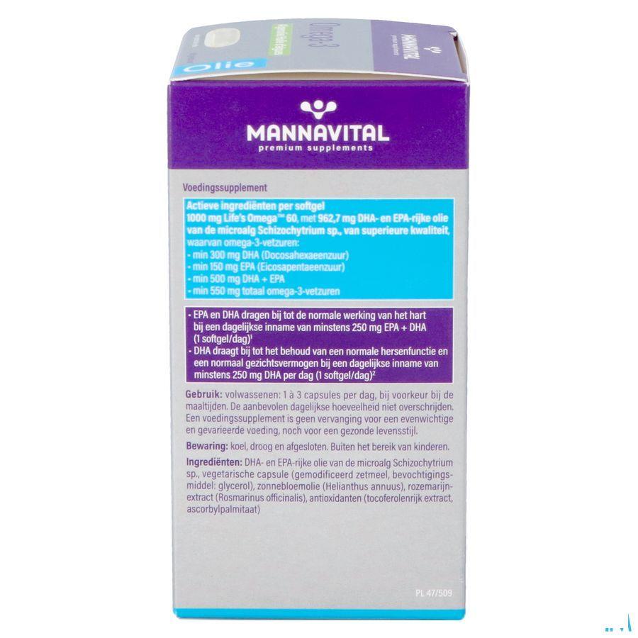 Mannavital Omega 3 Algenolie V-Caps 60