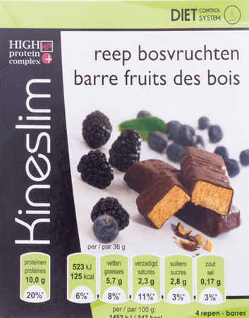 Kineslim Barre Fruits Des Bois 4x36g  -  Ocebio