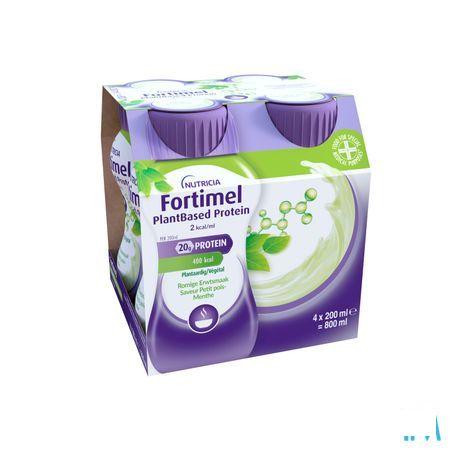Fortimel Plantbased Protein Pet.Pois-Menthe4X200 ml