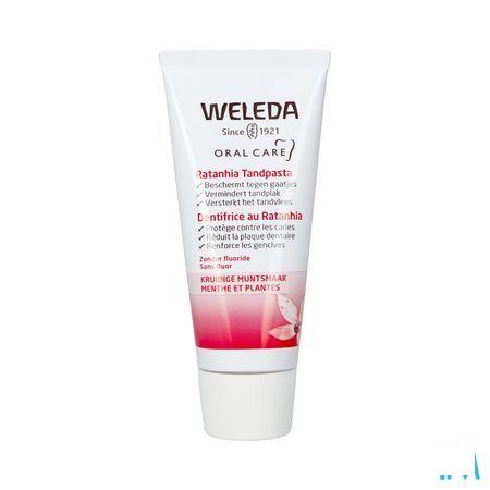 Weleda Tandpasta Ratanhia Roos 75 ml  -  Weleda