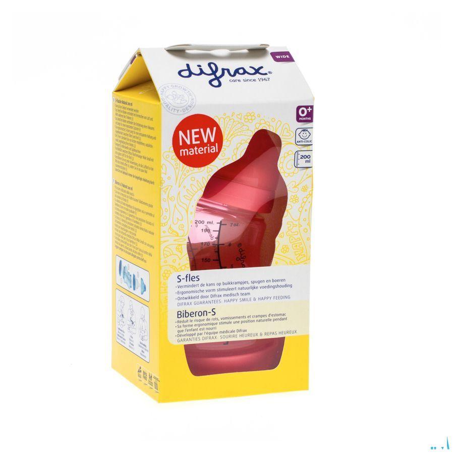 Difrax Biberon-s Wide 200 ml  -  Difrax