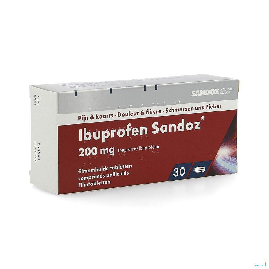Ibuprofen Sandoz 200 mg Tabletten Pell 30x200 mg
