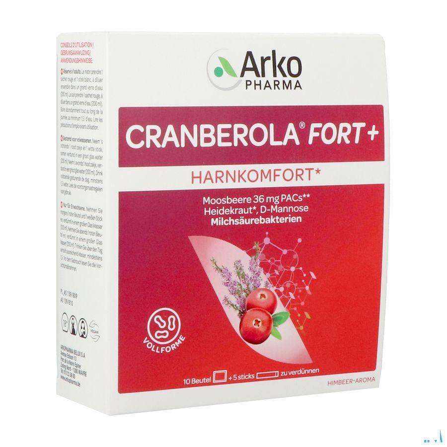 Cranberola Forte + Sach 5 + Stick 10  -  Arkopharma