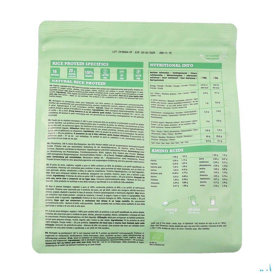 Purasana Proteine Veg. Riz 80% Nature Bio 400 gr