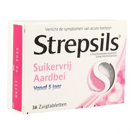 Strepsils Sans Sucre Fraise Pastille 36