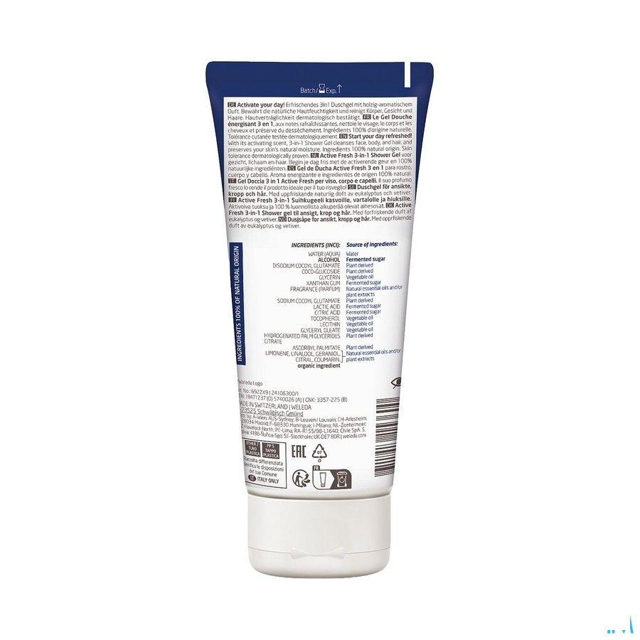 Weleda Gel Douche Energisant Homme Tube 200 ml  -  Weleda