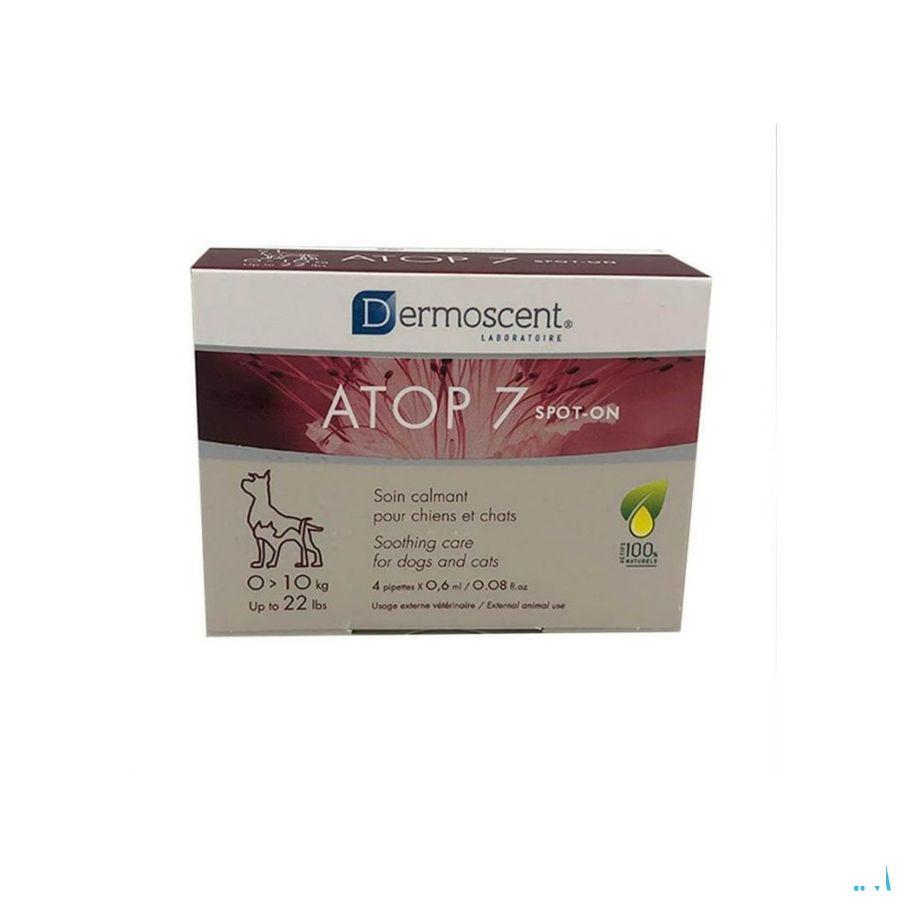 Dermoscent Atop 7 Spot On Hond Kat 1-10Kg 4X0,6ml