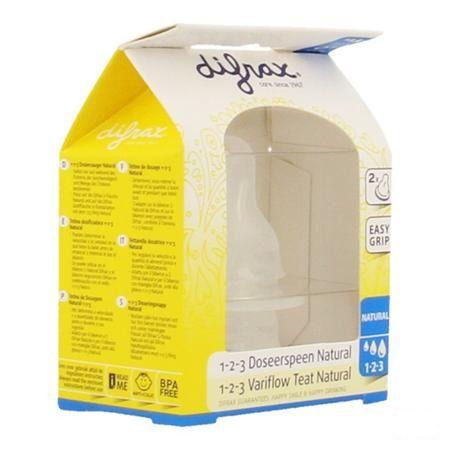 Difrax Flessenspeen Natural 1-2-3 674  -  Difrax