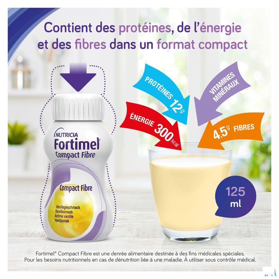 Fortimel Compact Fibre Aardbei 4x125 ml  -  Nutricia