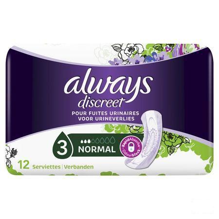 Always Discreet Incontinence Pad Normal 12