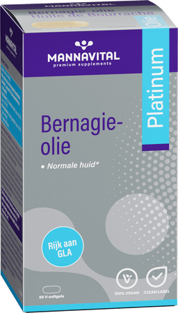 Mannavital Huile de Bourrache Platinum - 60 V-softgels