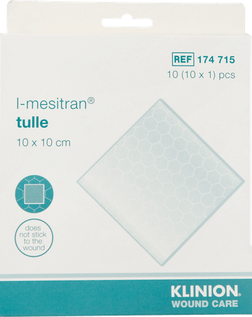 L-Mesitran Tulle 10 x 10Cm 10