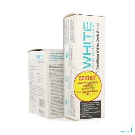 Iwhite Dark Stains Kit + Tandpasta 75 ml