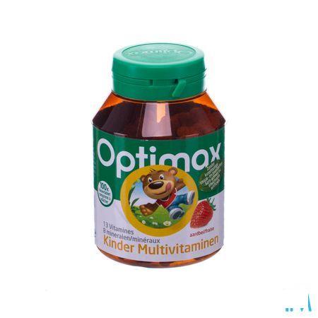 Multivitaminen Kinderen Aardbei Tabl 100 Optimax