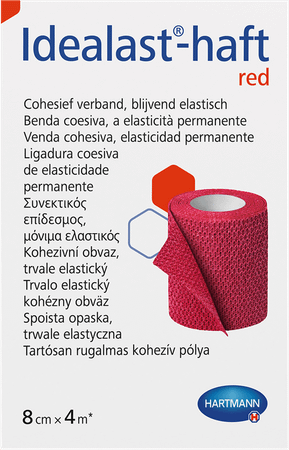 Idealast-haft Rood 8cmx4m 1 P/s  -  Hartmann