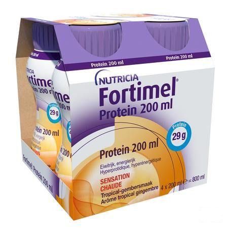 Fortimel Protein 200 ml Tropical Gember 4X200 ml  -  Nutricia