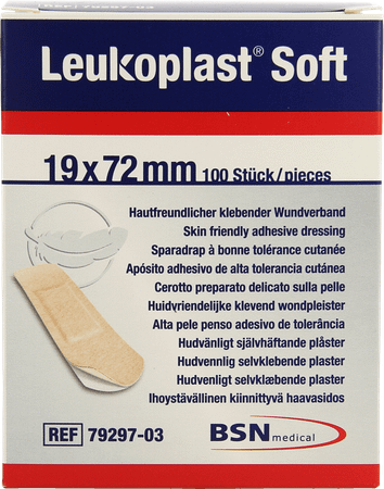 Leukoplast Soft 19x72mm 100