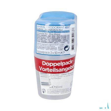 Vichy Deo Mineraal Roller 48u Duo 2x40 ml  -  Vichy