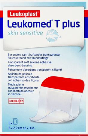 Leukomed T Plus Skin Sens. 7,2cmx5cm 5 7617800