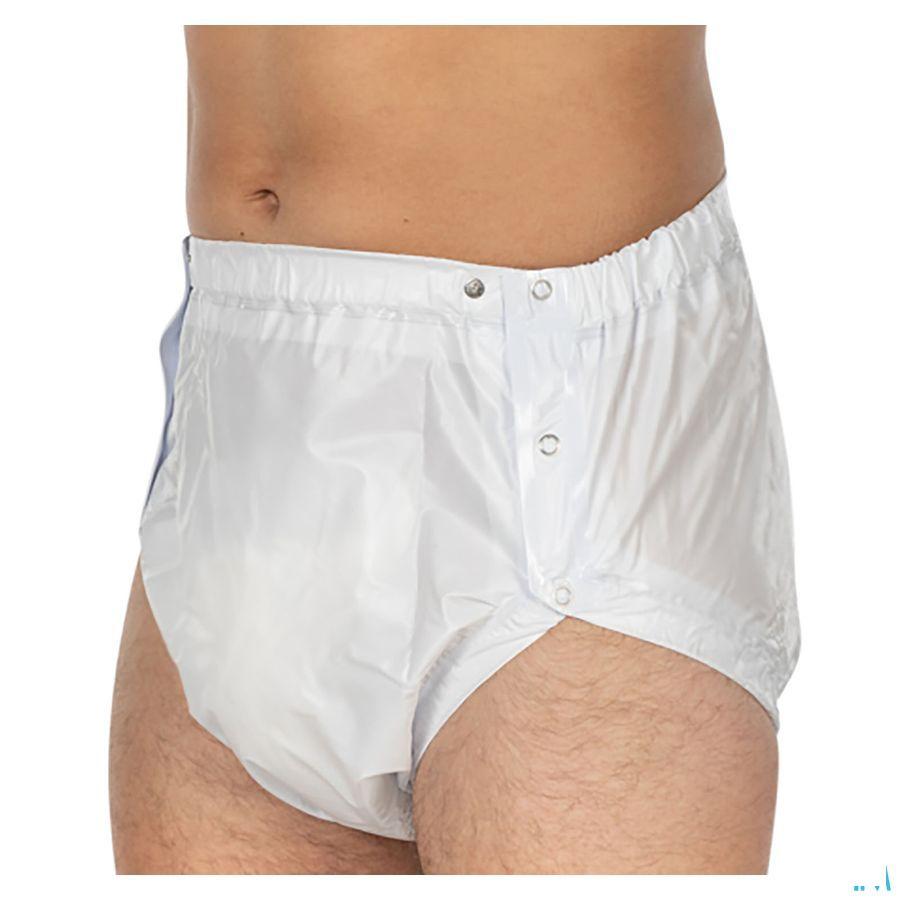 Suprima 1250 Slip Pvc Breed Drukknopen Pl Wit M  -  Bota