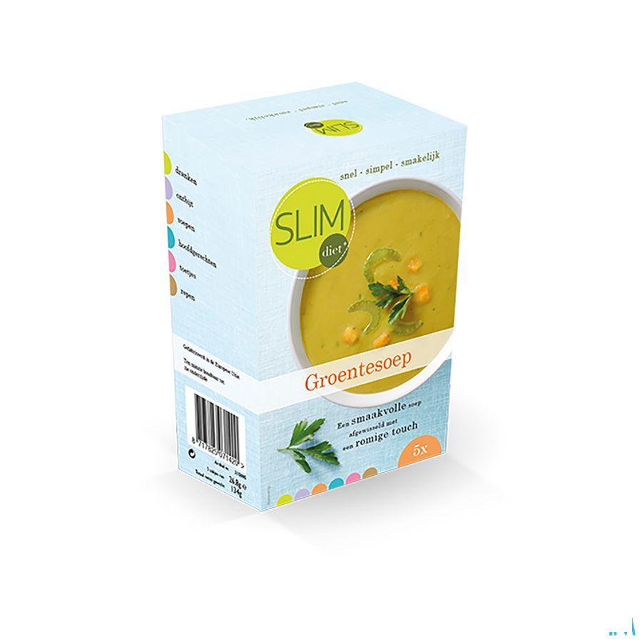 Slimdiet Groentesoep Zakje 5x25 gr  -  Slimdiet Bv