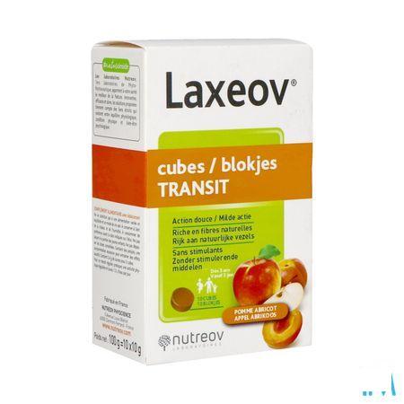 Laxeov Appel-abrikoos Blokjes 10x10 gr