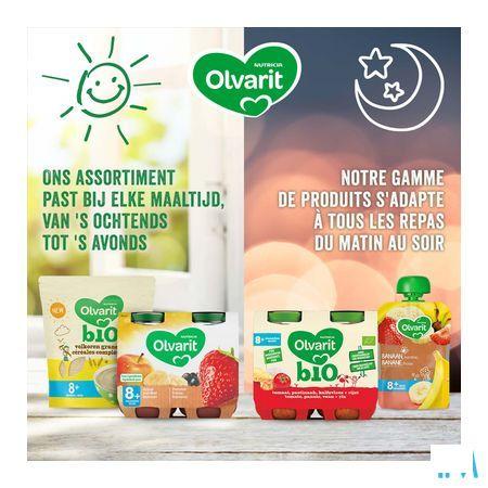 Olvarit Bio Appel Aardbei 6M 2X200G  -  Nutricia