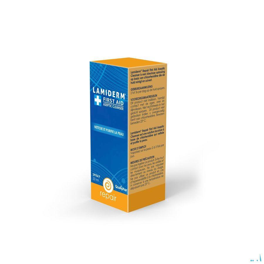 Lamiderm Repair First Aid Aseptic Clean.Spray 50 ml  -  Qualiphar