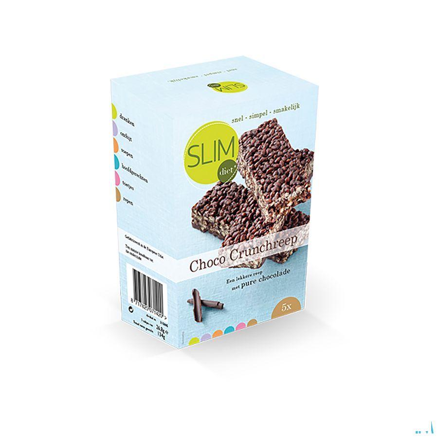 Slimdiet Reep Choco Crispy 5x50 gr  -  Slimdiet Bv