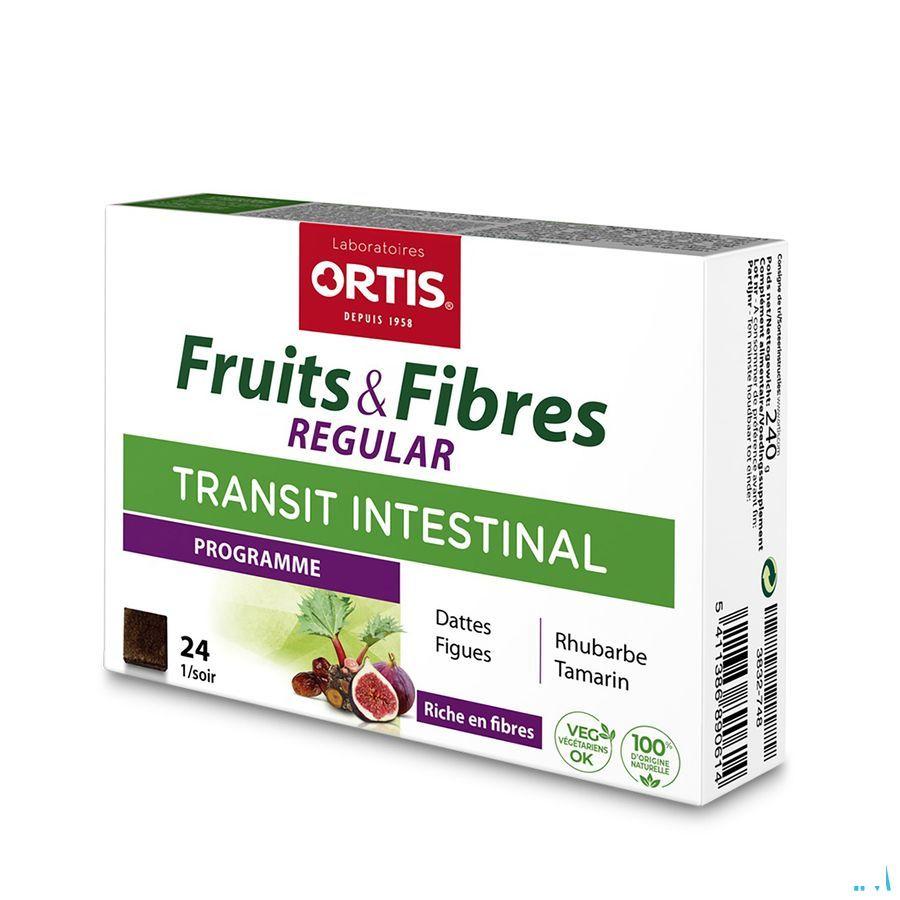 Ortis Vruchten & Vezels Regular Blokjes 24  -  Ortis