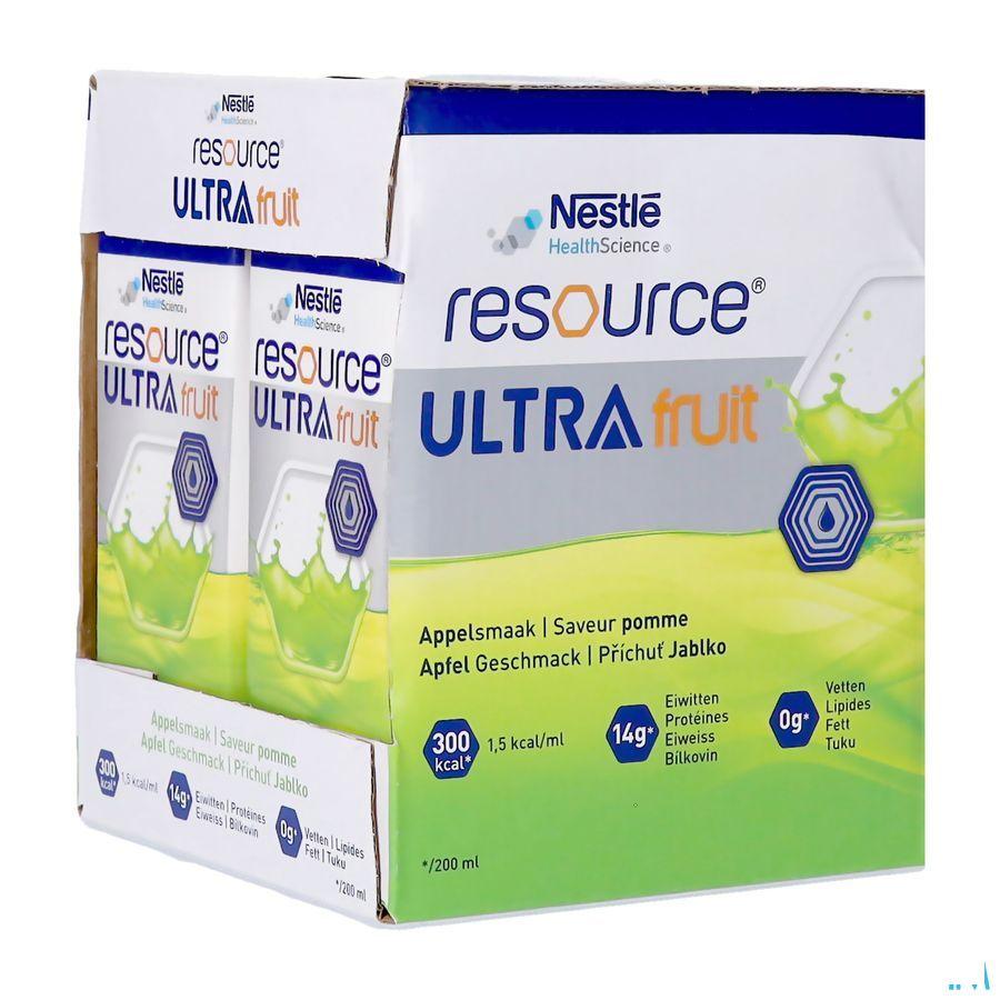 Resource Ultra Fruit Saveur Pomme 4X200 ml